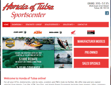 Tablet Screenshot of hondaoftulsa.com